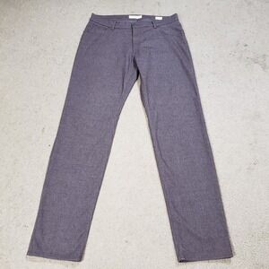 Brax Chuck Modern Pants Men's 36x34 Brown‎ Houndstooth Chino Slim Fit Straight